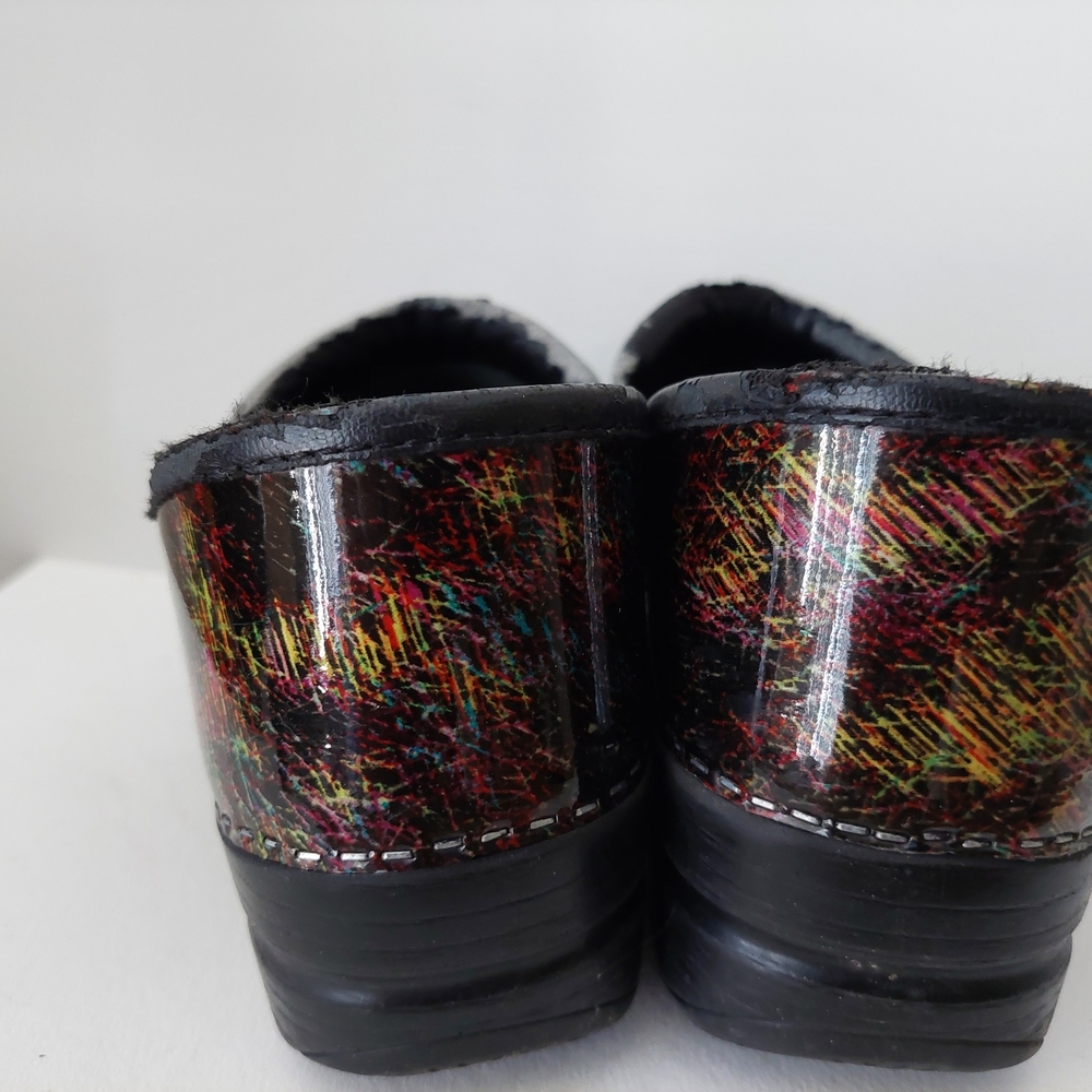 Dansko Multi-Color Brushstroke Clogs Size - image 5